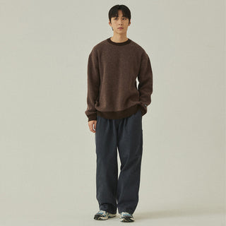 Kappy Ringer Round Wool Knit Brown
