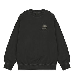 Kappy Sunny Wink Pigment Sweatshirt Charcoal - Parasol Store
