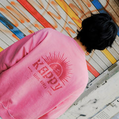 Kappy Sunny Wink Pigment Sweatshirt Pink - Parasol Store
