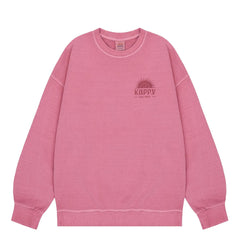 Kappy Sunny Wink Pigment Sweatshirt Pink - Parasol Store