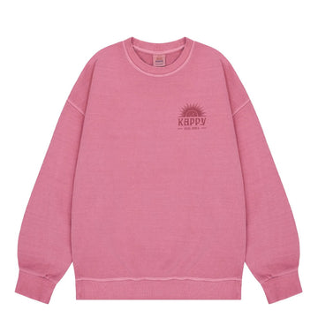 Kappy Sunny Wink Pigment Sweatshirt Pink - Parasol Store