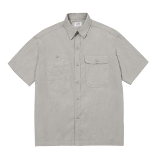 Kappy Sunrise Utility Half Shirt Greige - Parasol Store