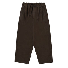 Kappy Two Tuck Wide Denim Pants Brown - Parasol Store