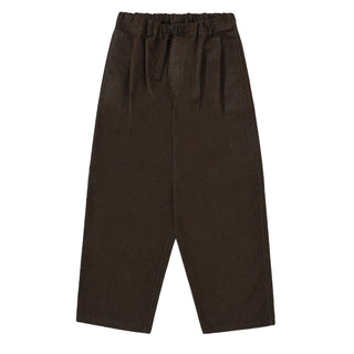 Kappy Two Tuck Wide Denim Pants Brown - Parasol Store