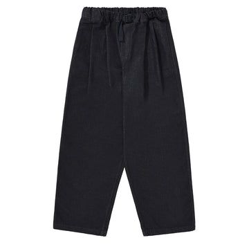 Kappy Two Tuck Wide Denim Pants Deep Indigo - Parasol Store