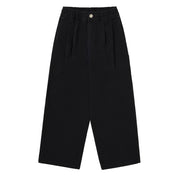 Kappy Two Tuck Wide Kation Pants Black - Parasol Store