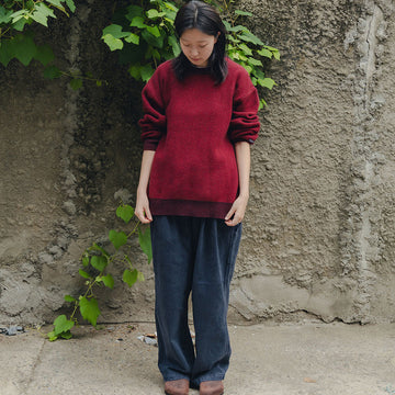 Kappy Two Tuck Wide Kation Pants Dark Gray - Parasol Store
