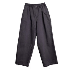 Kappy Two Tuck Wide Kation Pants Dark Gray - Parasol Store