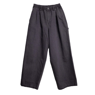 Kappy Two Tuck Wide Kation Pants Dark Gray - Parasol Store