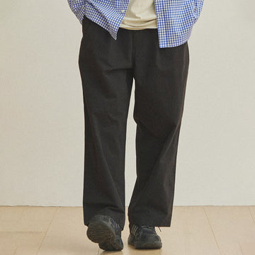 Kappy Two Tuck Wide Pants Black