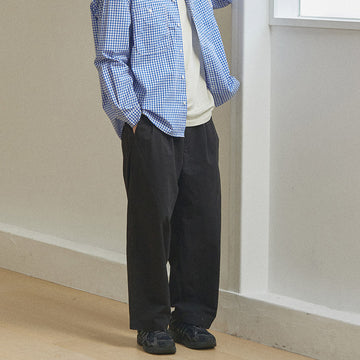 Kappy Two Tuck Wide Pants Black