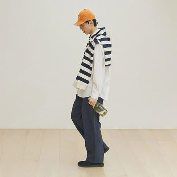 Kappy Two Tuck Wide Pants Navy - Parasol Store