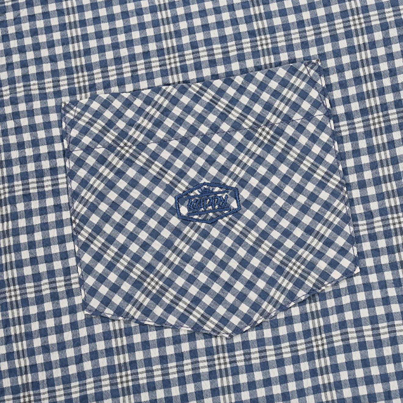 Kappy Vintage Check Shirt  Blue - Parasol Store