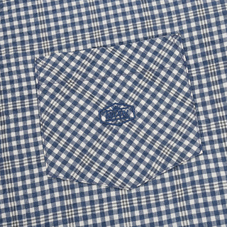 Kappy Vintage Check Shirt  Blue - Parasol Store
