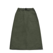 Kappy Womens Cotton Fatigue Skirt Khaki - Parasol Store