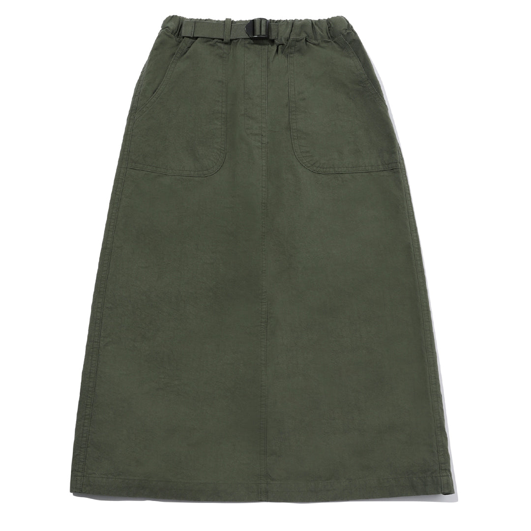 Kappy Womens Cotton Fatigue Skirt Khaki - Parasol Store