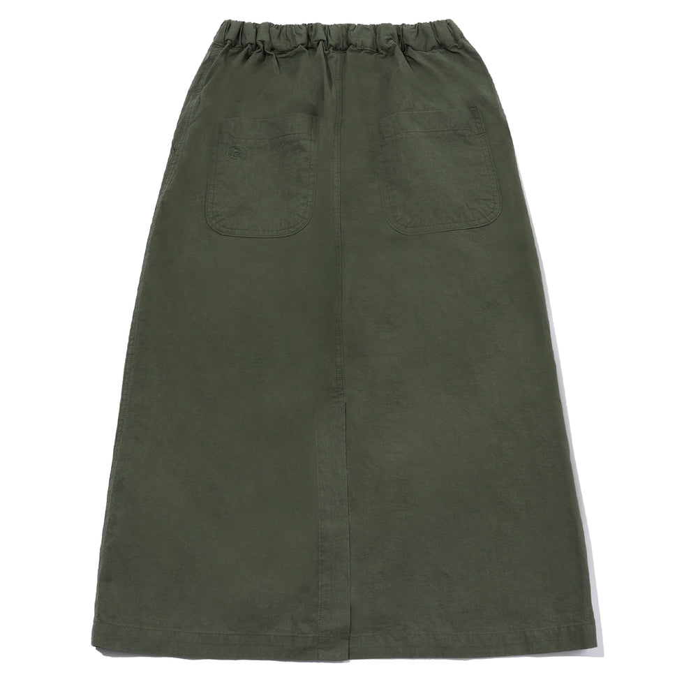 Kappy Womens Cotton Fatigue Skirt Khaki - Parasol Store