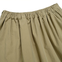 Kappy Womens Flare Banding Skirt Beige - Parasol Store