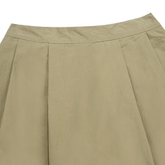 Kappy Womens Flare Banding Skirt Beige - Parasol Store