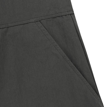 Kappy Womens Pocket Half Shirt Dress Charcoal - Parasol Store