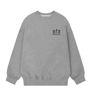 Kappy Yeti Fluff Sweat Shirt Gray - Parasol Store