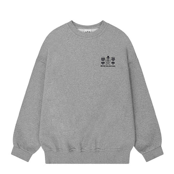 Kappy Yeti Fluff Sweat Shirt Gray - Parasol Store