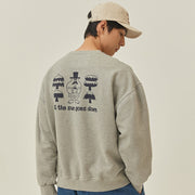 Kappy Yeti Fluff Sweat Shirt Gray - Parasol Store