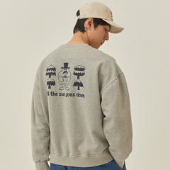 Kappy Yeti Fluff Sweat Shirt Gray - Parasol Store