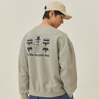 Kappy Yeti Fluff Sweat Shirt Gray - Parasol Store