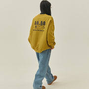 Kappy Yeti Fluff Sweat Shirt Mustard - Parasol Store