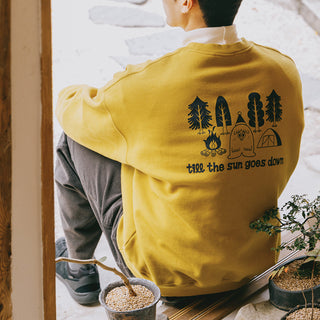 Kappy Yeti Fluff Sweat Shirt Mustard - Parasol Store