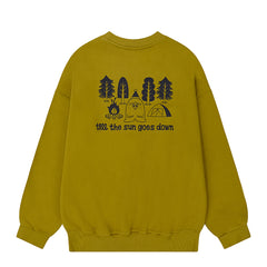 Kappy Yeti Fluff Sweat Shirt Mustard - Parasol Store