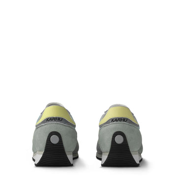 Karhu Womens Mestari Trainer Aqua Gray / Wax Yellow - Parasol Store