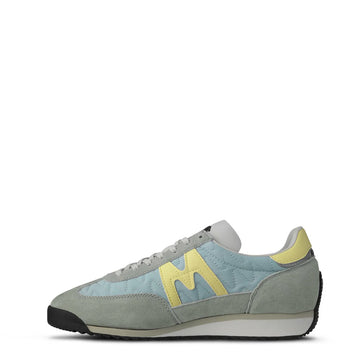 Karhu Womens Mestari Trainer Aqua Gray / Wax Yellow - Parasol Store