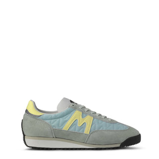 Karhu Womens Mestari Trainer Aqua Gray / Wax Yellow - Parasol Store