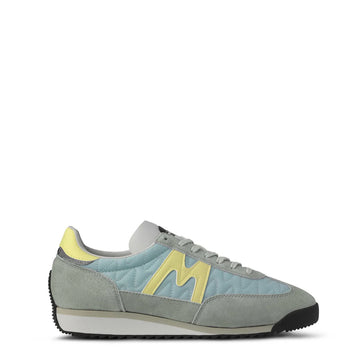 Karhu Womens Mestari Trainer Aqua Gray / Wax Yellow - Parasol Store