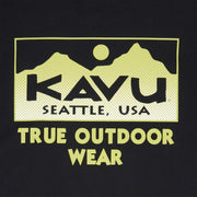 Kavu True Gradient S/S Tee Black - Parasol Store