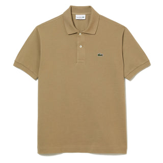 Lacoste Original S/S L.12.12 Petit Piqué Cotton Polo Shirt Beige - Parasol Store