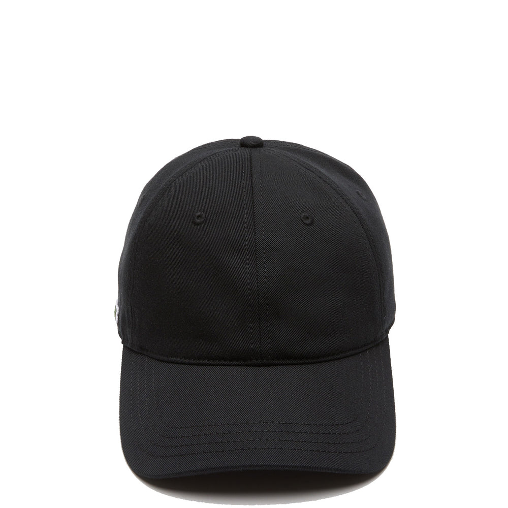 ​Lacoste Unisex Organic Cotton Twill Cap Black