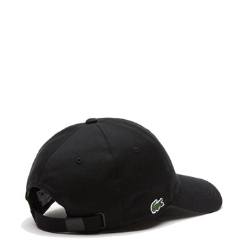 ​Lacoste Unisex Organic Cotton Twill Cap Black