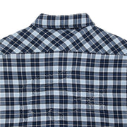​Lacoste Checked Overshirt with Quilted Lining Navy Blue / White