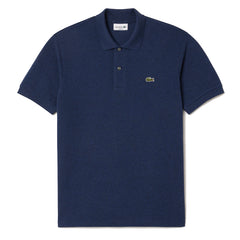 Lacoste Classic Fit L. 12. 12 Marl Polo Shirt Blue Chine - Parasol Store