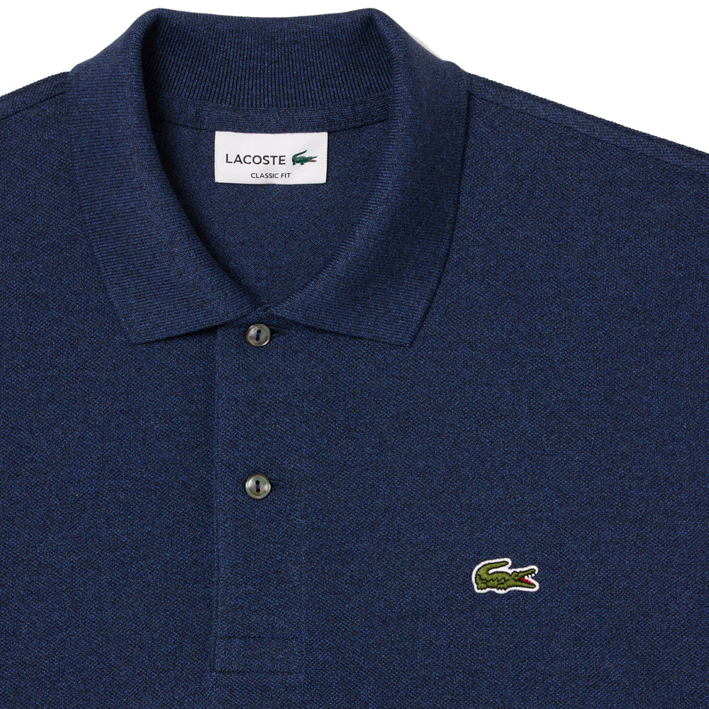 Lacoste Classic Fit L. 12. 12 Marl Polo Shirt Blue Chine - Parasol Store
