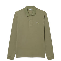 Lacoste Classic Fit Long Sleeved L.12.12 Polo Shirt Khaki Green