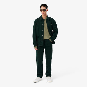 Lacoste Classic Fit Long Sleeved L.12.12 Polo Shirt Khaki Green