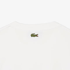 Lacoste Classic Fit Printed Cotton T-Shirt White