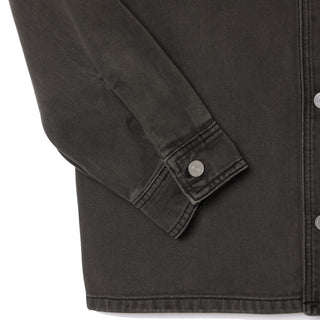 Lacoste Coloured Denim Classic Collar Overshirt  Eco Noir - Parasol Store
