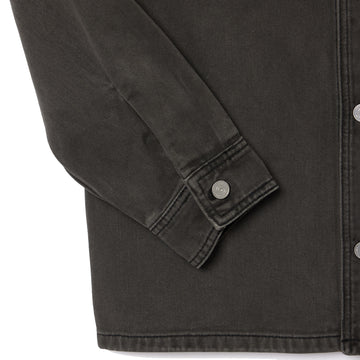 Lacoste Coloured Denim Classic Collar Overshirt  Eco Noir - Parasol Store