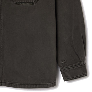 Lacoste Coloured Denim Classic Collar Overshirt  Eco Noir - Parasol Store