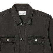 Lacoste Coloured Denim Classic Collar Overshirt  Eco Noir - Parasol Store